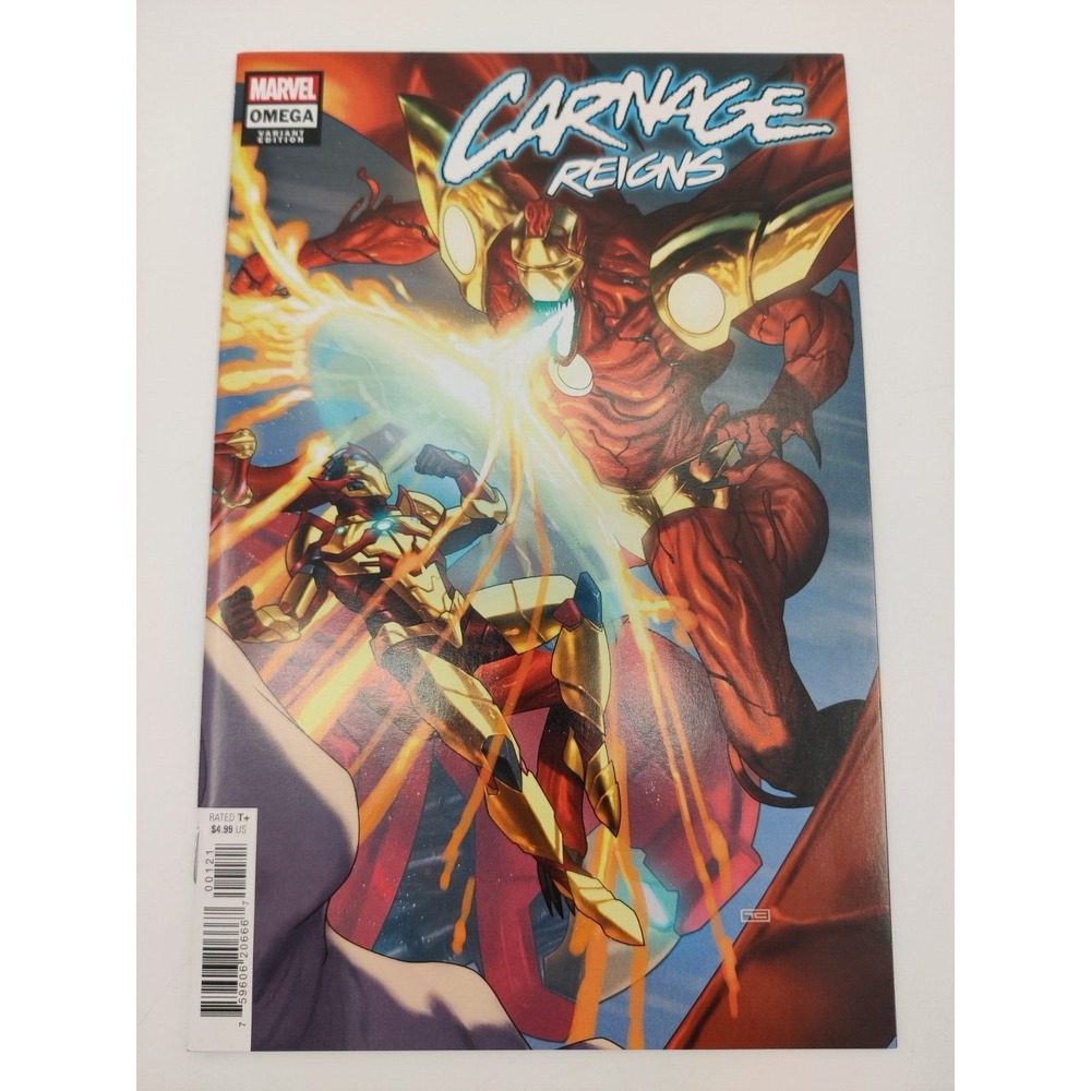 Carnage Reigns Omega #1 (Marvel 2023) Taurin Clarke Connecting Variant NM